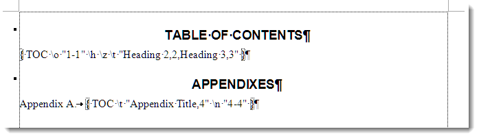 Field codes for Figure 7