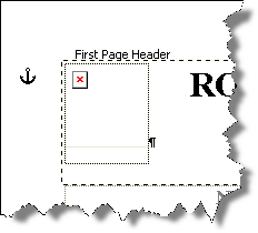 Red X in Word 97–2003 document