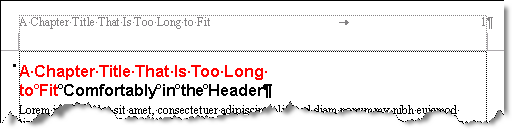 StyleRef field picking up text that appears to have a line break